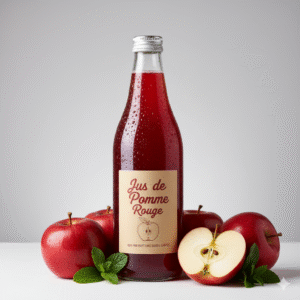 jus de pomme rouge